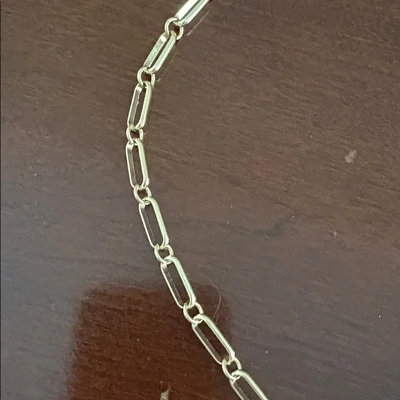 Anthropologie Gold Chain Necklace with Moonstone Teardrop Pendant - Picture 3 of 4